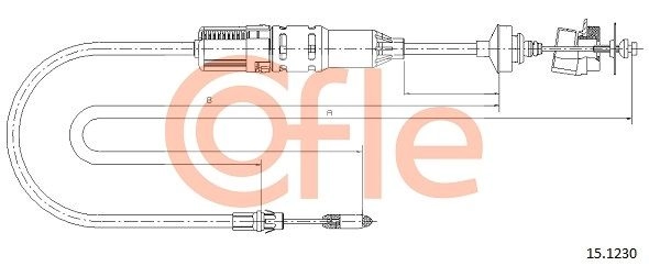 Трос сцепления COFLE ZHY8K 6 92.15.1230 1440994283 изображение 0