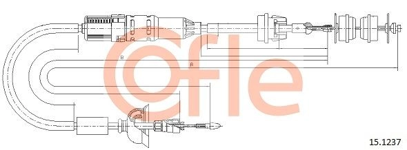 Трос сцепления COFLE 1440994287 70X9 I 92.15.1237 изображение 0