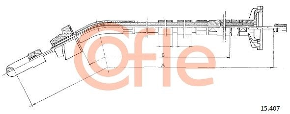 Трос сцепления COFLE 1440994362 UC WQ01 92.15.407 изображение 0