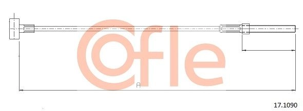 Трос ручника COFLE 1440994602 92.17.1090 BK1 XKY - Изображение 1