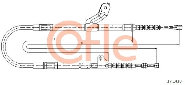 Трос ручника COFLE 92.17.1418 9X 98MK 1440994655 изображение 0