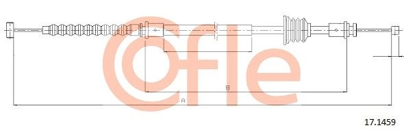 Трос ручника COFLE 8TL Y67 1440994680 92.17.1459 - Изображение 1