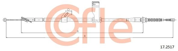 Трос ручника COFLE 746 V9B8 92.17.2517 1440994824 - Изображение 1