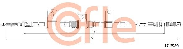 Трос ручника COFLE BZVG6B D 92.17.2589 1440994886 - Изображение 1