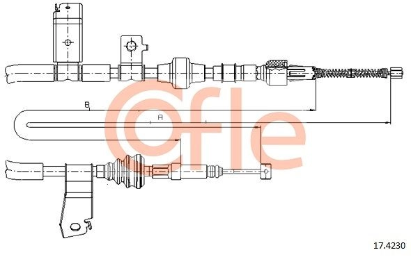 Трос ручника COFLE 3FG CP 92.17.4230 1440995055 - Изображение 1