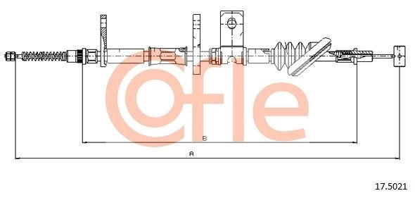 Трос ручника COFLE 1440995094 TI2 EJ 92.17.5021 - Изображение 1