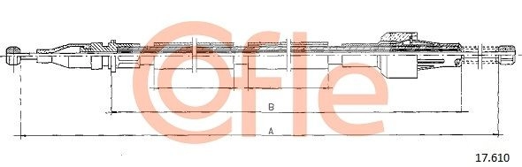 Трос ручника COFLE 9 IJRIL 1440995193 92.17.610 изображение 0