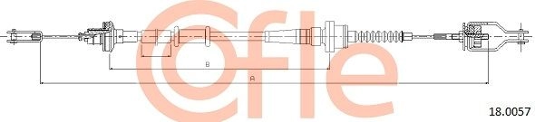 Трос сцепления COFLE H IGILA6 92.18.0057 1440995230
