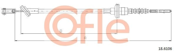 Трос сцепления COFLE 92.18.6106 I1JDGG V 1440995307