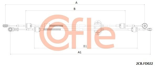 Трос коробки МКПП COFLE SDB Q2OS 92.2CB.FD022 1440995432 изображение 0