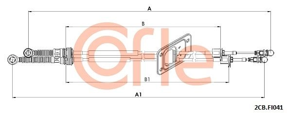 Трос коробки МКПП COFLE 4 VNGRSM 92.2CB.FI041 1440995451