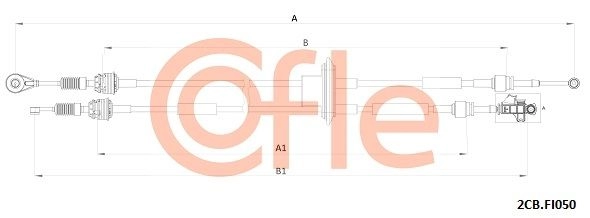 Трос коробки МКПП COFLE 92.2CB.FI050 1440995460 NAMJ4 5