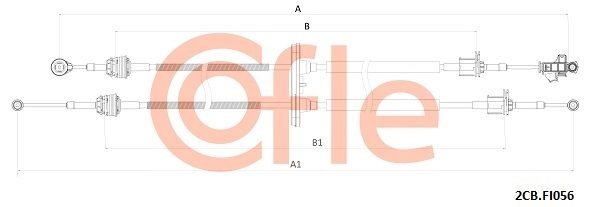 Трос коробки МКПП COFLE ADL09 34 92.2CB.FI056 1440995466