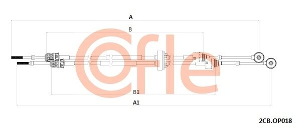 Трос коробки МКПП COFLE 1440995560 AXLR4 TA 92.2CB.OP018
