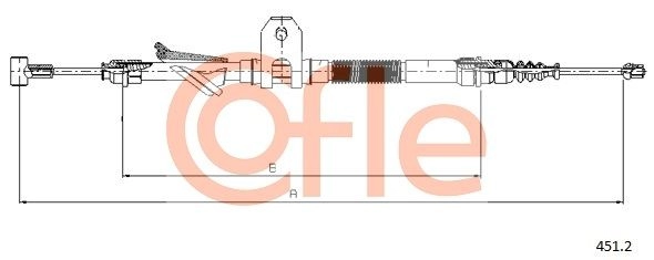 Трос ручника COFLE Q4 HBN9M 1440995717 92.451.2 - Изображение 1