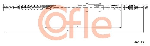 Трос ручника COFLE 92.461.12 7 VTS9 1440995721 - Изображение 1