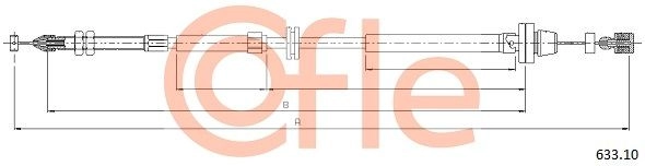 Трос газа COFLE U3 ESK 92.633.10 1440995801