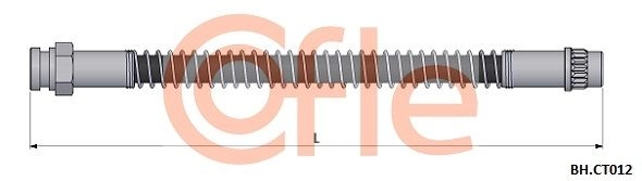 Тормозной шланг COFLE ZUVS9 PV 1440995895 92.BH.CT012 изображение 0