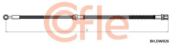 Тормозной шланг COFLE 92.BH.DW026 1440995925 ZL0IH TA