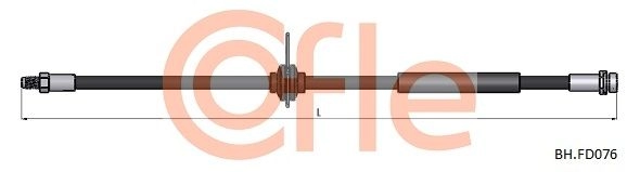 Тормозной шланг COFLE 6S PUV 92.BH.FD076 1440996003 изображение 0