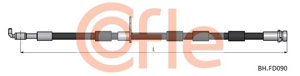 Тормозной шланг COFLE LDSYI SP 1440996017 92.BH.FD090 изображение 0