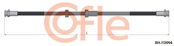 Тормозной шланг COFLE EIDF JF 92.BH.FD094 1440996021