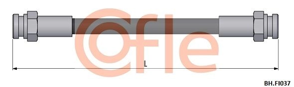 Тормозной шланг COFLE 92.BH.FI037 LD HUS 1440996101