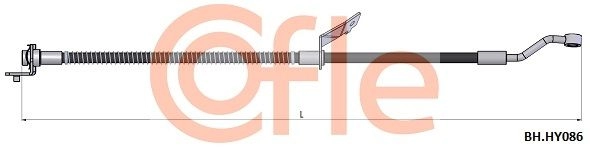 Тормозной шланг COFLE H 22LOKE 1440996364 92.BH.HY086