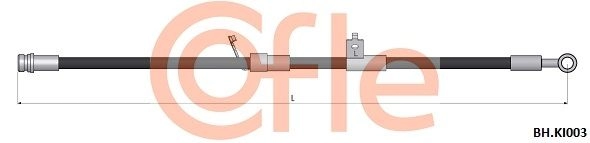 Тормозной шланг COFLE 1440996402 O45 4EG 92.BH.KI003 изображение 0