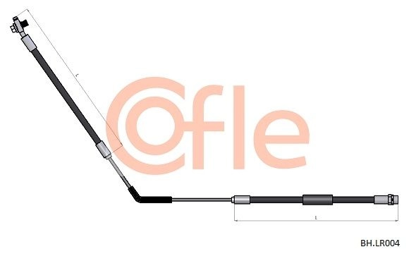 Тормозной шланг COFLE 92.BH.LR004 9W78 W4Y 1440996457