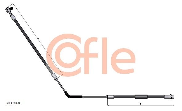 Тормозной шланг COFLE ZVT G4 92.BH.LR030 1440996484