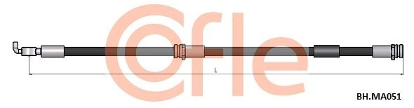 Тормозной шланг COFLE 1440996537 92.BH.MA051 NEM CBR изображение 0