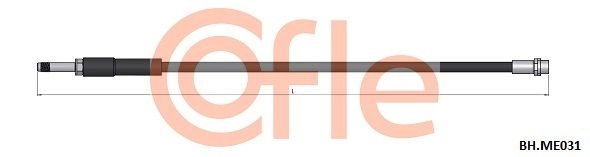 Тормозной шланг COFLE 1440996575 92.BH.ME031 12IO 2LT