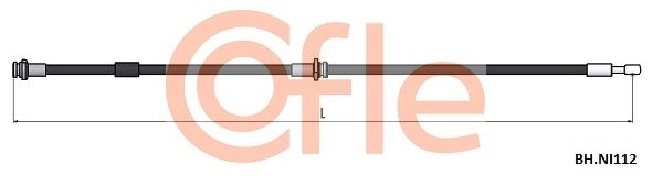 Тормозной шланг COFLE SLKI REF 92.BH.NI112 1440996802 изображение 0