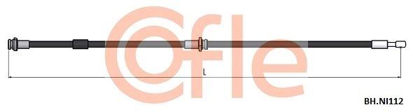 Тормозной шланг COFLE SLKI REF 92.BH.NI112 1440996802