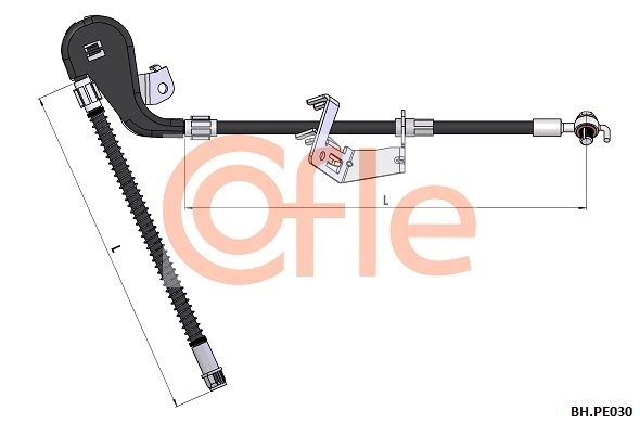 Тормозной шланг COFLE 92.BH.PE030 1440996928 IW3 Z2