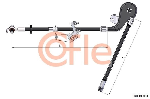 Тормозной шланг COFLE 92.BH.PE031 5PP6BM N 1440996929 изображение 0
