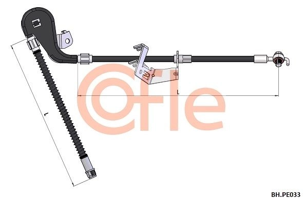 Тормозной шланг COFLE I9S HPFD 92.BH.PE033 1440996931 изображение 0