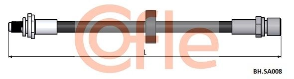 Тормозной шланг COFLE 92.BH.SA008 1440997114 6HF GNJ