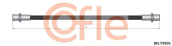 Тормозной шланг COFLE LB6Y T 1440997247 92.BH.TY035