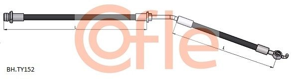Тормозной шланг COFLE 92.BH.TY152 X9PPUQ J 1440997364 изображение 0