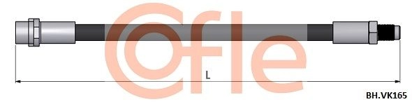 Тормозной шланг COFLE 6LYW FKW 1440997601 92.BH.VK165