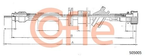 Тросик спидометра COFLE 1440997682 2S 148 92.S05005 изображение 0