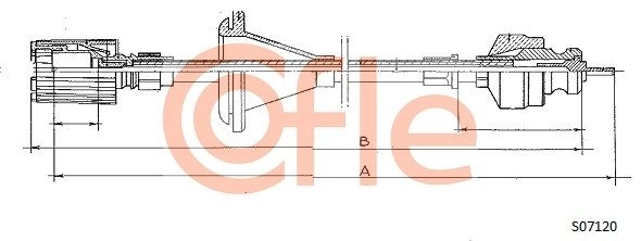 Тросик спидометра COFLE 92.S07120 ED LE4H 1440997722 изображение 0