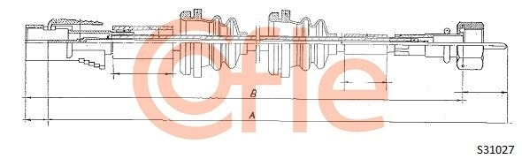 Тросик спидометра COFLE 92.S31027 1440997808 PJH41 L9
