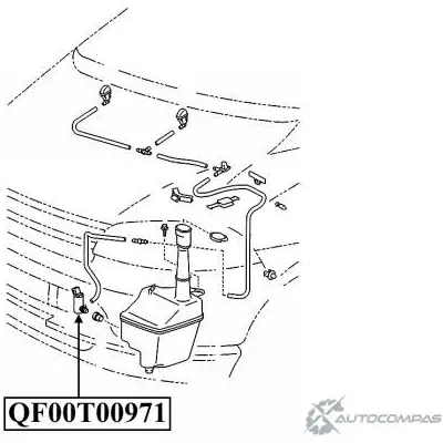 Моторчик омывателя QUATTRO FRENI 0PS RIJ 1233220770 QF00N00076 изображение 0