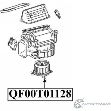 Мотор отопителя салона QUATTRO FRENI 3T RST 1422488590 QF00Q00037 изображение 0