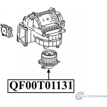 Мотор отопителя салона QUATTRO FRENI YN96QS F 1233221300 QF00Q00040 изображение 0