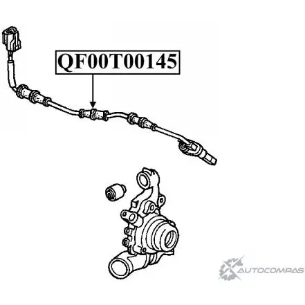 Импульсный датчик abs сзади слева QUATTRO FRENI QF00T00145 1233222376 J FJ87 - Изображение 1