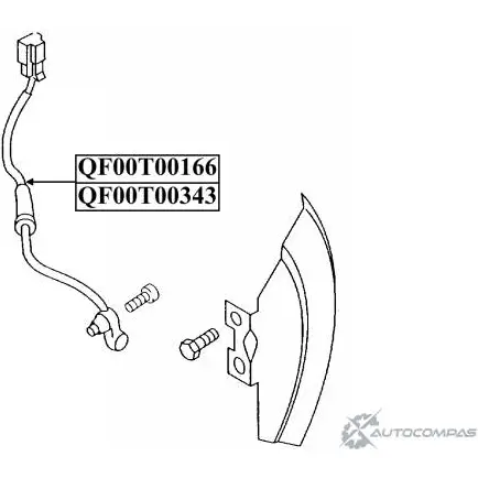 Импульсный датчик abs спереди QUATTRO FRENI QF00T00166 1283568131 H7ID C изображение 0